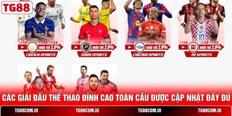 Home 21 Các giải đấu thể thao đỉnh cao toàn cầu được cập nhật đầy đủ