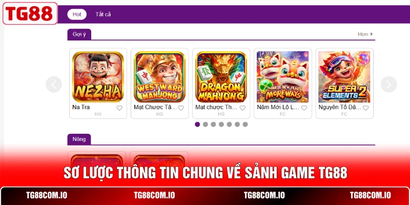 Game Bài TG88 1 Sơ lược thông tin chung về sảnh game TG88